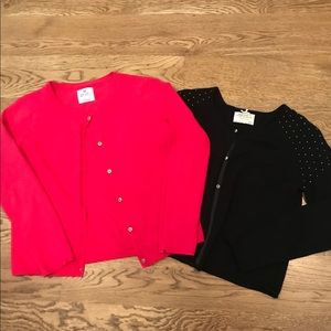 Bundle of two girls cardigan sweaters, by Zara